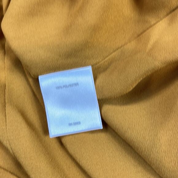 a loves a asymmetrical hem ruffled sheath skirt in artichoke, size 10 - Picture 9 of 10